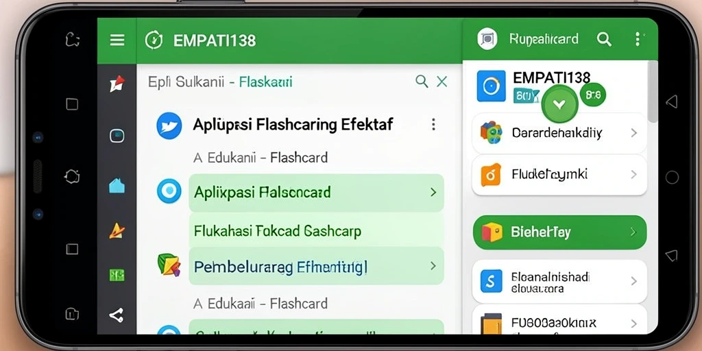 Tampilan antarmuka aplikasi EMPATI138 yang menarik dan interaktif.