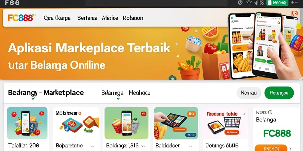 Tampilan utama FC888 yang intuitif dan mudah digunakan untuk berbelanja.