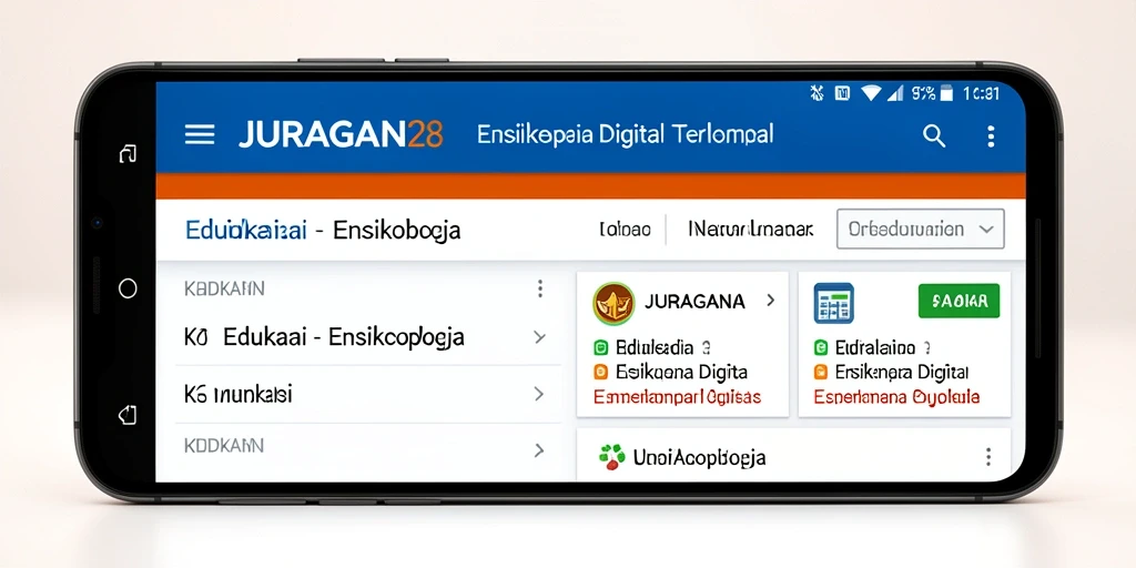 Tampilan antarmuka pengguna JURAGAN28 yang informatif dan menarik.