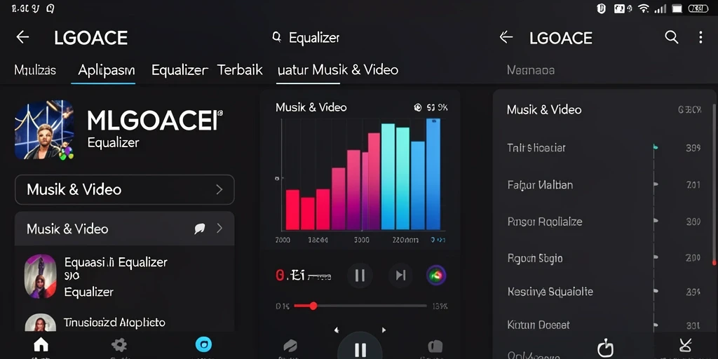 Antarmuka LGOACE yang memukau dan fungsional untuk Equalizer.