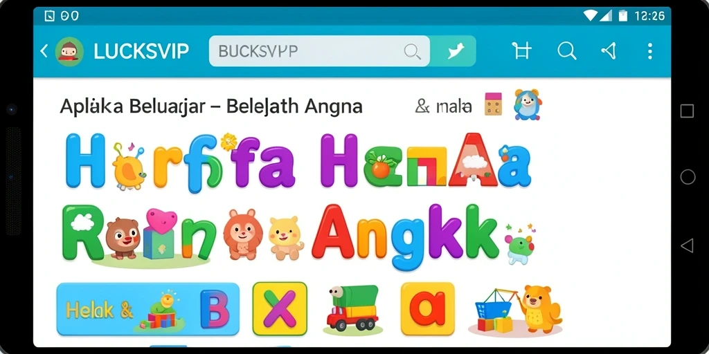 Antarmuka aplikasinya yang interaktif dan menarik untuk anak.