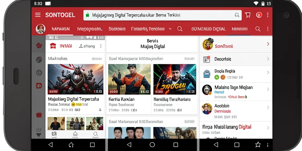 Tampilan antarmuka SONTOGEL yang menarik dan interaktif.