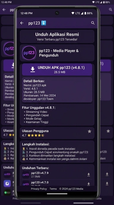 Unduh dan Instal pp123 APK di Android